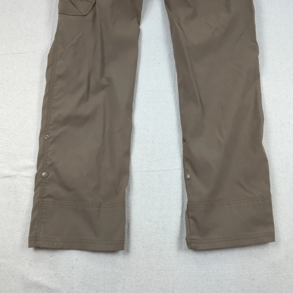 Prana Pants Mens 31x32 Khaki Straight Zion Cargo Hiking Outdoor Travel Belted